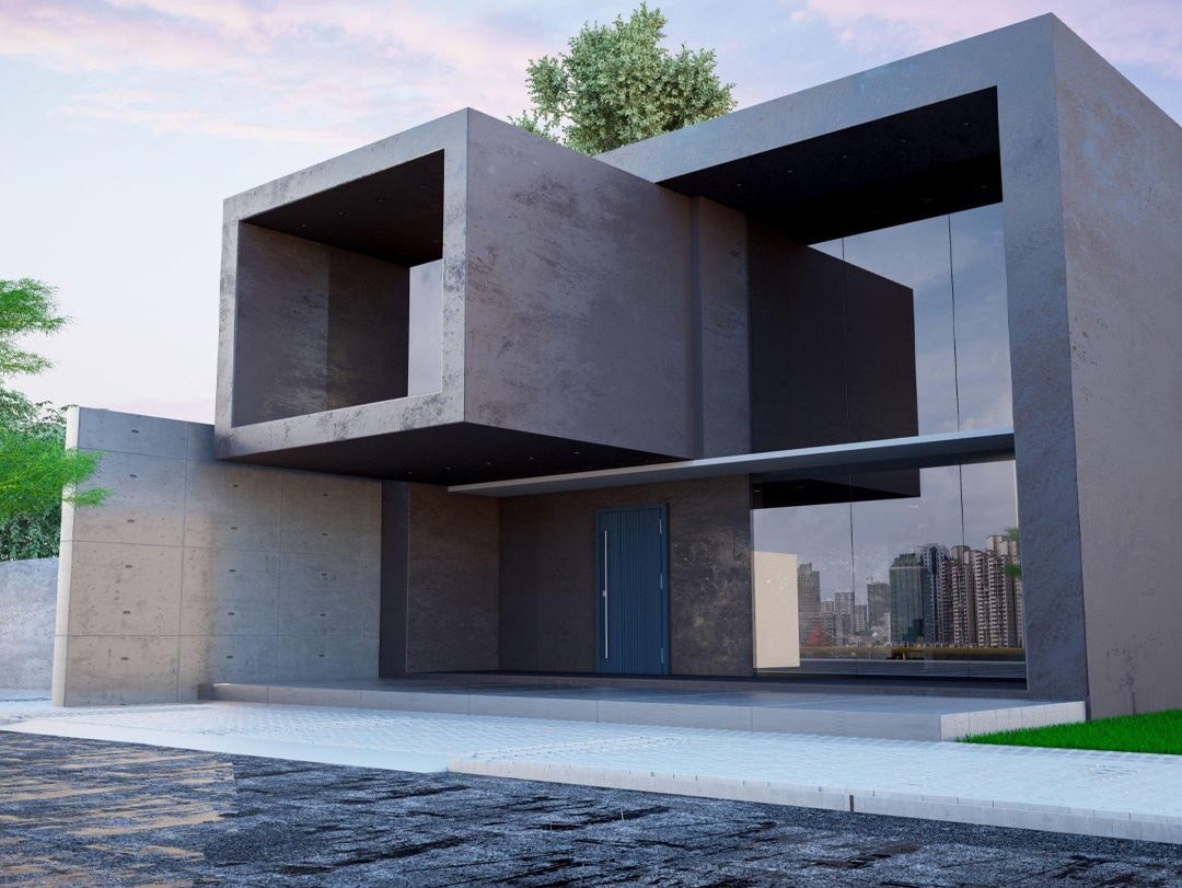 house made with Concrete